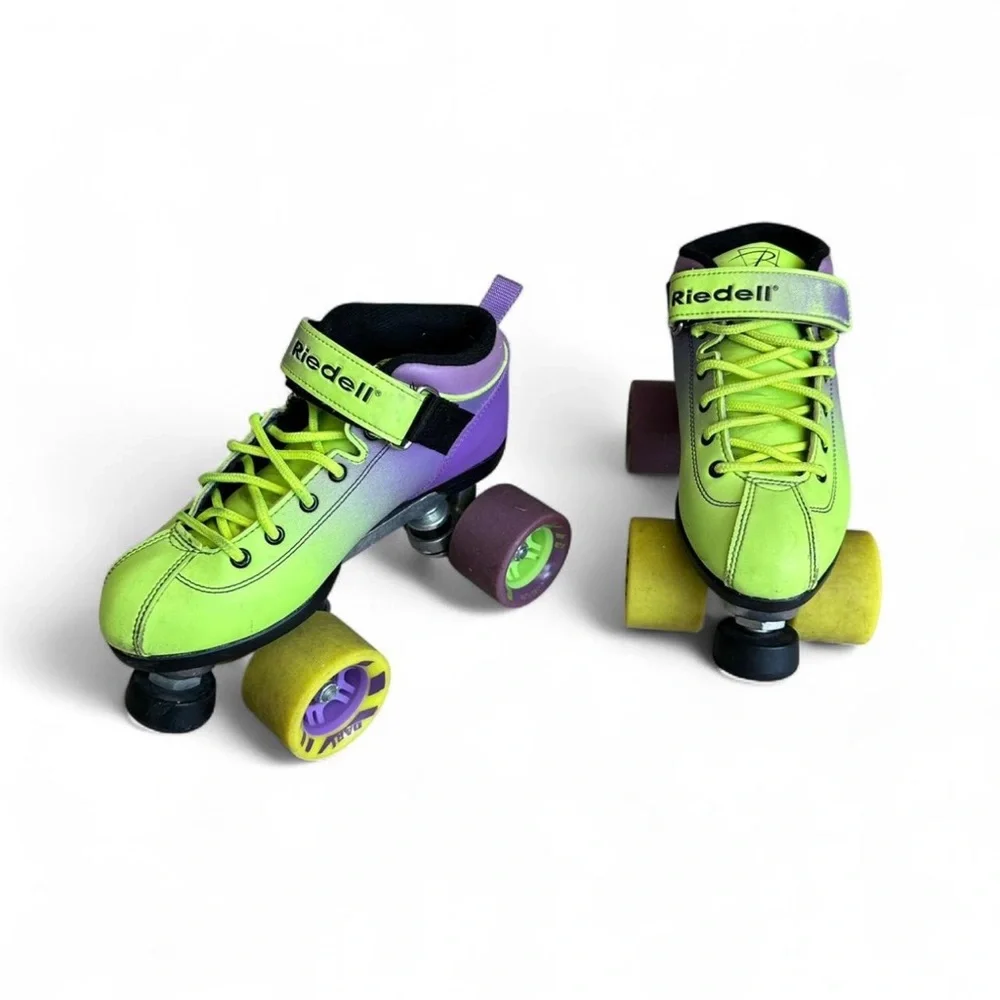 Riedell Quad Roller Skates - Dart Ombre- Fade Color
 Size 4 (Women’s 4.5/5) - Picture 3 of 7